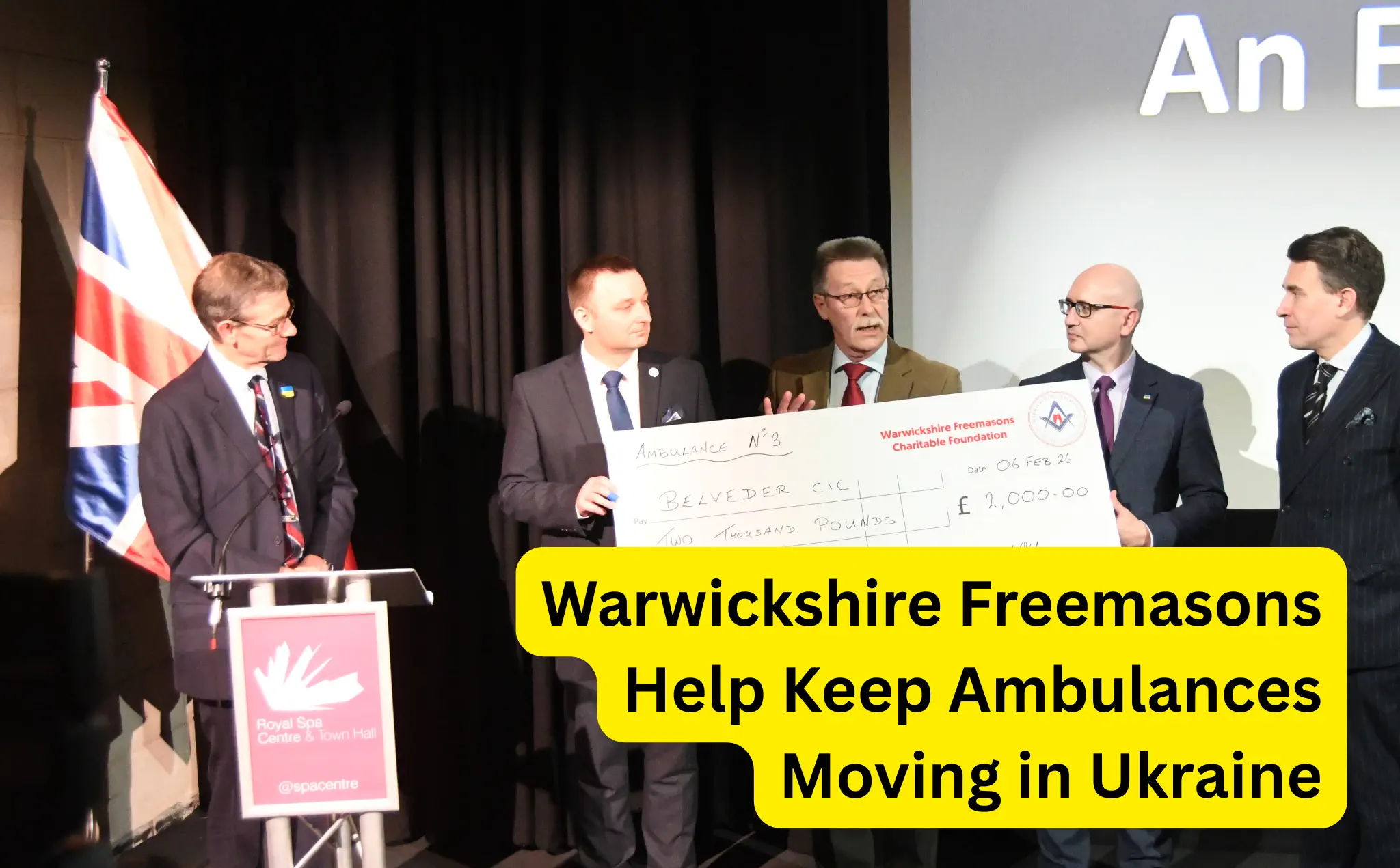Warwickshire Freemasons Help Keep Ambulances Moving in Ukraine