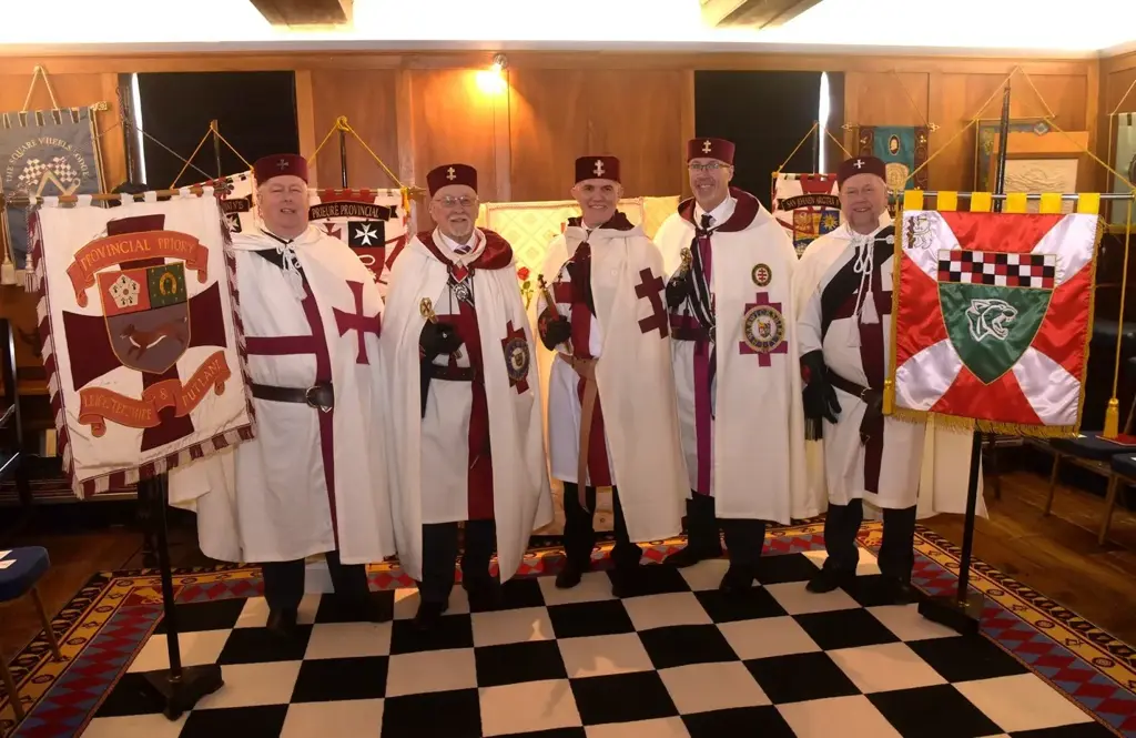 The Provincial Priors, their Banner Bearers and the Éminent Précepteur