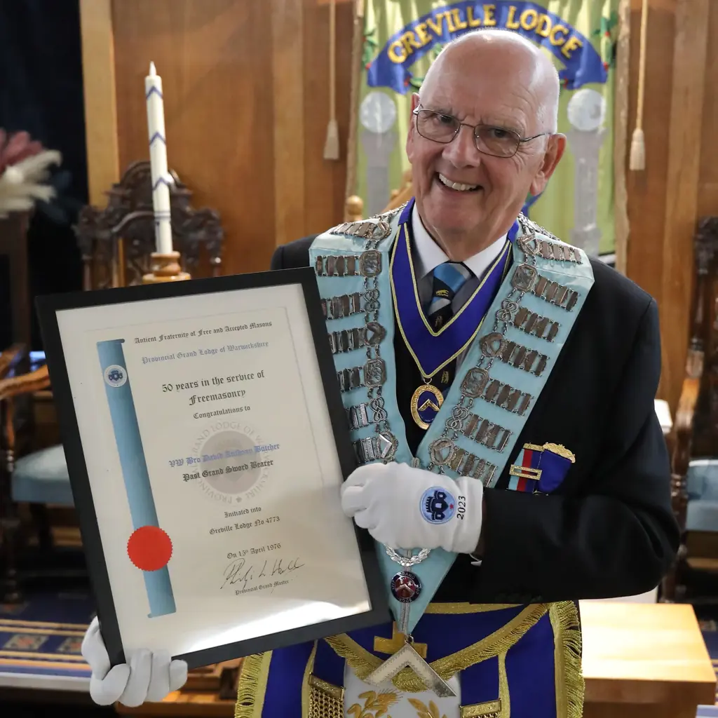 David Butcher was initiated on 13 April 1976