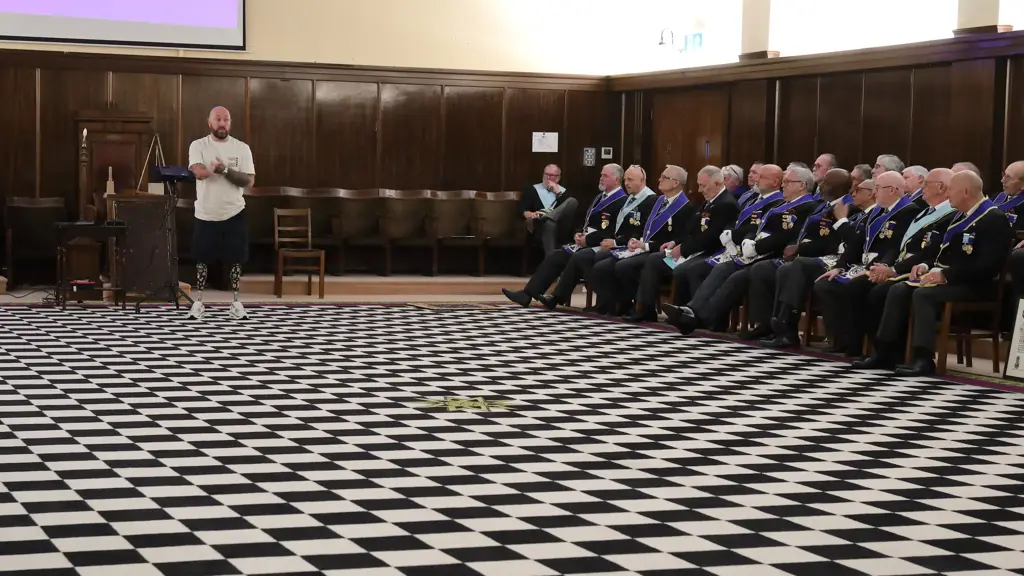 The June meeting of the Warwickshire Installed Masters Lodge proved to be one of the most inspiring in recent memory as members welcomed Mr Tim James OBE, Deputy Director of Partnerships for the Invictus Games Birmingham 2027, alongside Invictus Games gold medallist Dave Watson and Laura Power, Deputy Head of Fundraising at Fisher House UK.