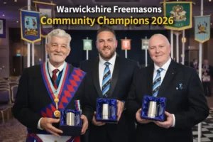 Warwickshire Freemasons celebrated the outstanding contribution of members who go above and beyond in their local communities with the presentation of the inaugural Community Champions Awards at the Province's Annual Convocation and Provincial Grand Lodge meetings held in June.