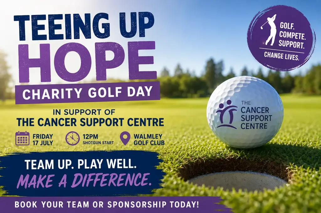 Golfers and businesses alike are being invited to swing into action this summer by supporting a special Charity Golf Day in aid of The Cancer Support Centre. Taking place at Walmley Golf Club on Friday 17 July, the event is being organised in partnership with Birmingham Bogeys Golf Society and promises a fantastic day of golf, competition and fundraising, all in support of local people affected by cancer.
