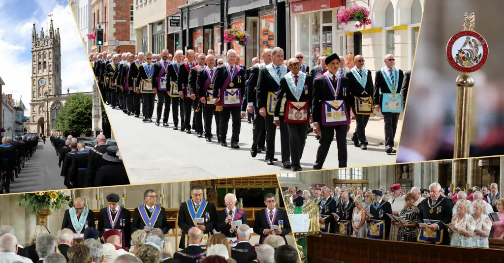 Warwickshire Freemasons annual church service 2026 montage